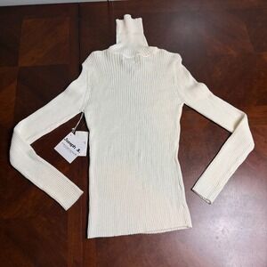 Joseph A Turtleneck Sweater Women's Size Large white